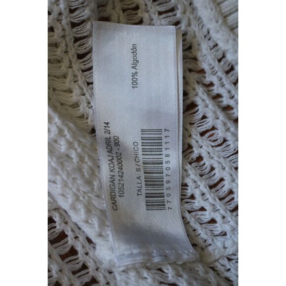 Koaj Crotcheted Light Cardigan Sweater sz S - Picture 3 of 4